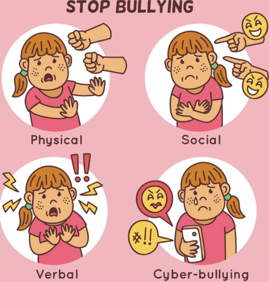 Infografía sobre estadísticas del bullying en México y sus consecuencias legales.